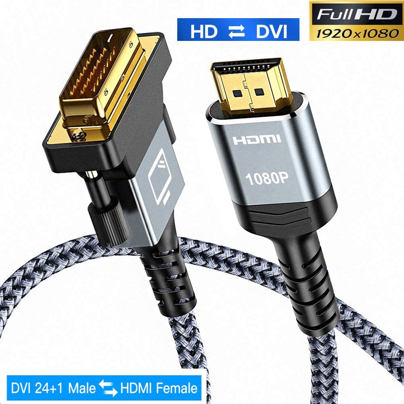 HDMI ȣȯ DVI ̺ DVI-D 24 + 1  ̺ HD 1080P HD TV LCD DVD XBOX   DVI HDMI ȣȯ ̺